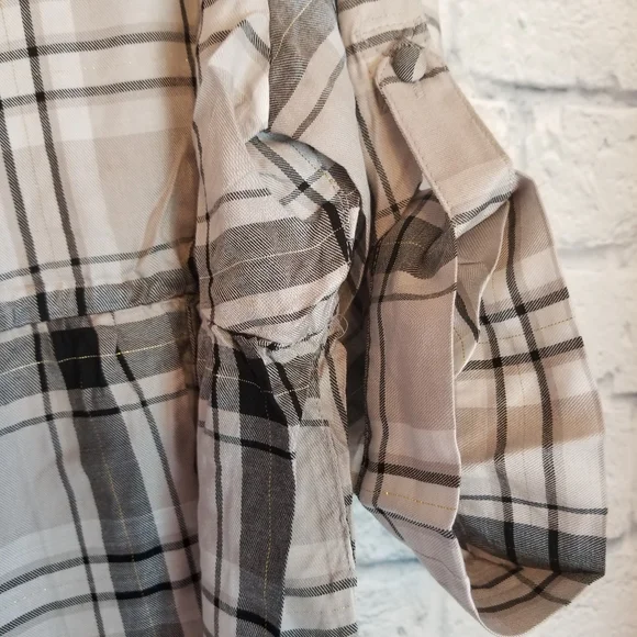 Torrid Plaid Babydoll Flowy Twill Button Shirt New - Picture 2 of 10